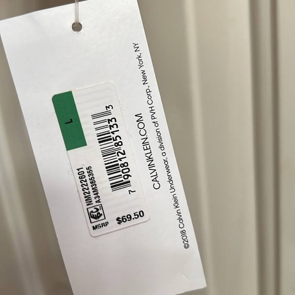 NWT Calvin Klein Comfort Fleece Long Sleeve Top - Picture 2 of 3